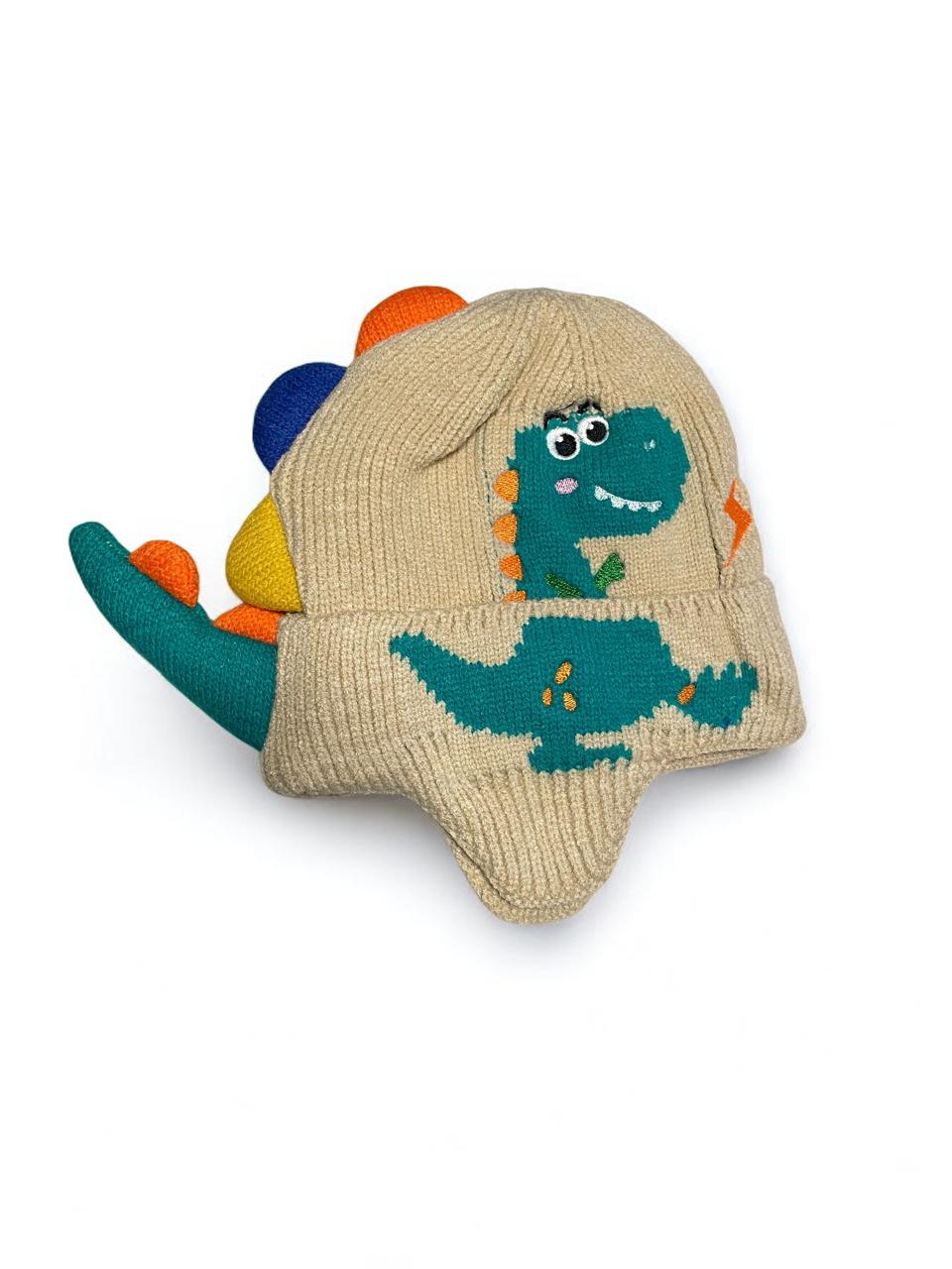 Gorro Dinosaurio Café