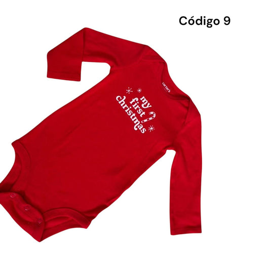 Body Rojo Navideño First Christmas