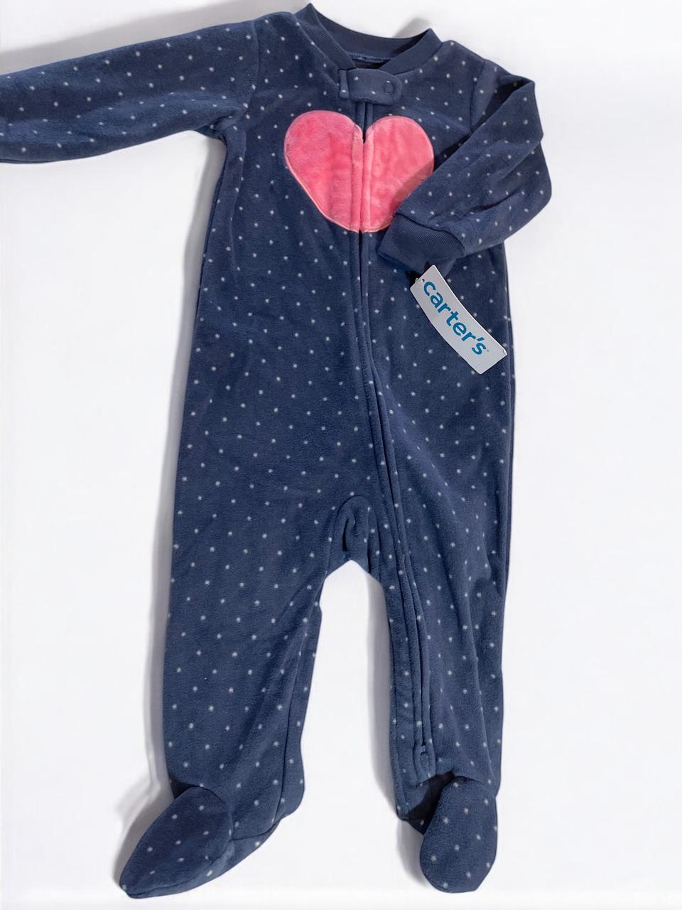 Pijama Carter´s Azul con Corazón